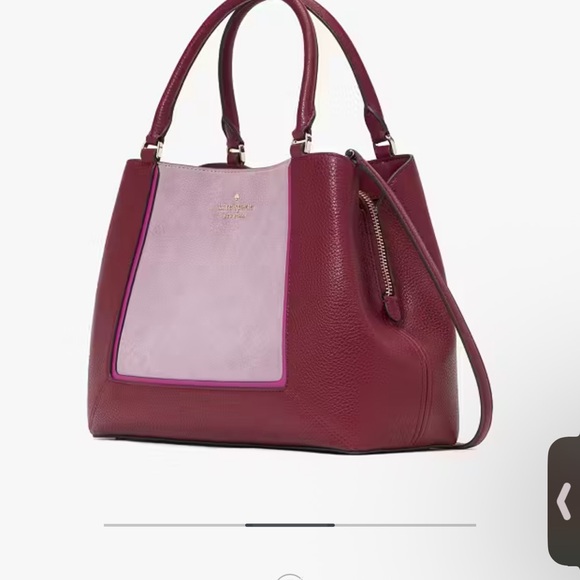 kate spade Handbags - kate spade Deep Red and Plum Satchel
